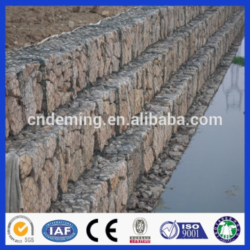 Zinc Alumínio Revestido Wire Weaved Hexagonal Caixa Gabion Em Forma